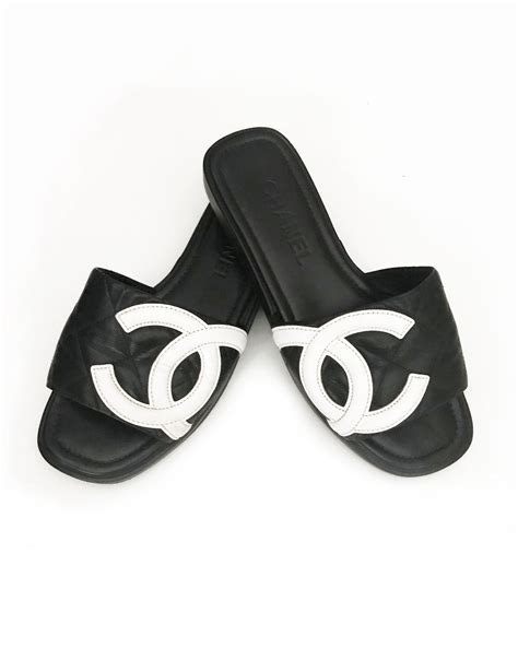 chanel logo slides|chanel slides cheap.